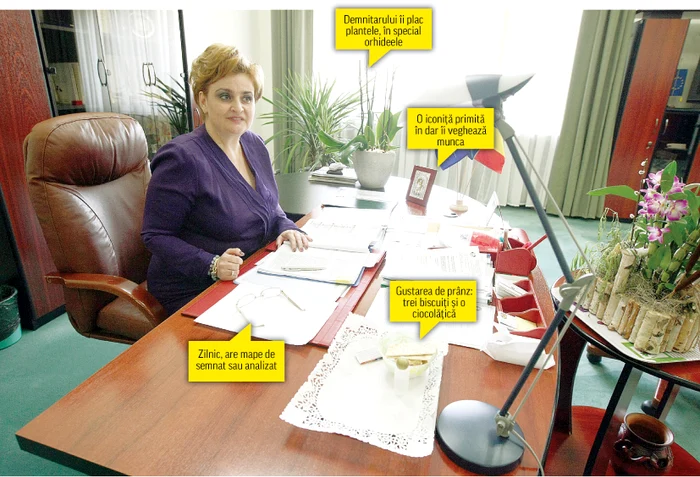 Graţiela Gavrilescu ne-a arătat de ce obiecte este ataşatăFoto: Dorin Constanda