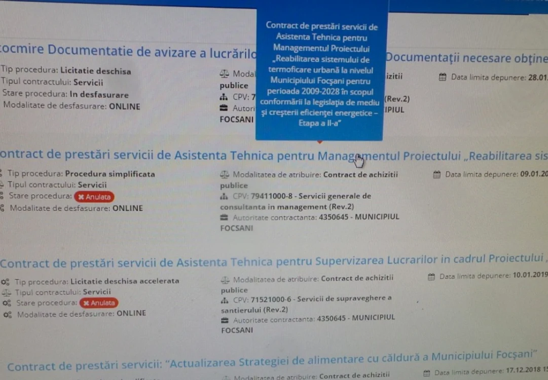 Platforma de licitații, funcțională Foto: Arhivă