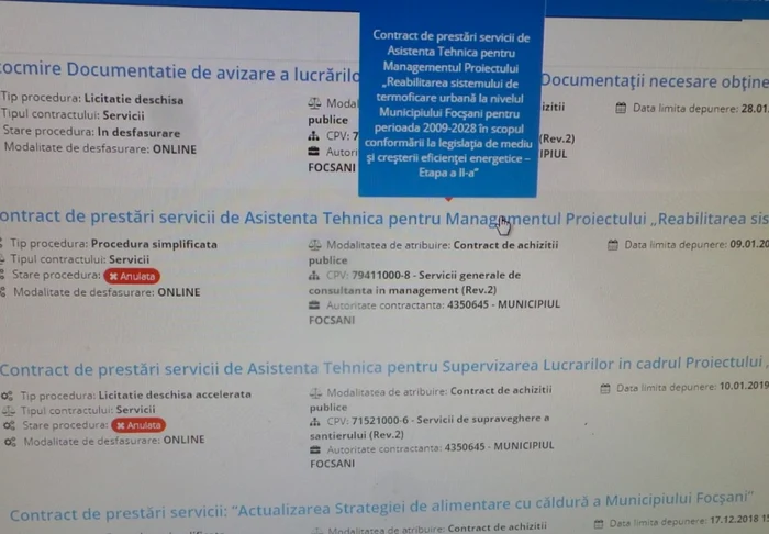 Platforma de licitații, funcțională Foto: Arhivă