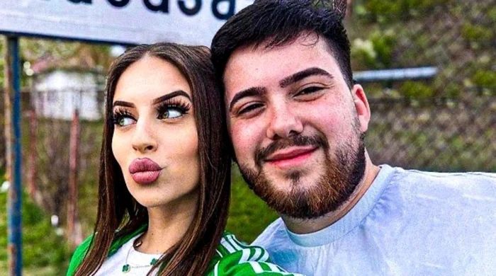 Adrian Dumitru alături de iubita lui, Iorga Valentina