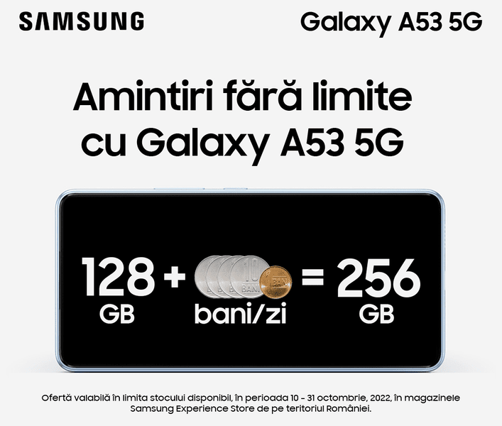 Care este cea mai potrivită stocare pentru un smartphone în 2022. Analiză pe Samsung Galaxy A53 5G