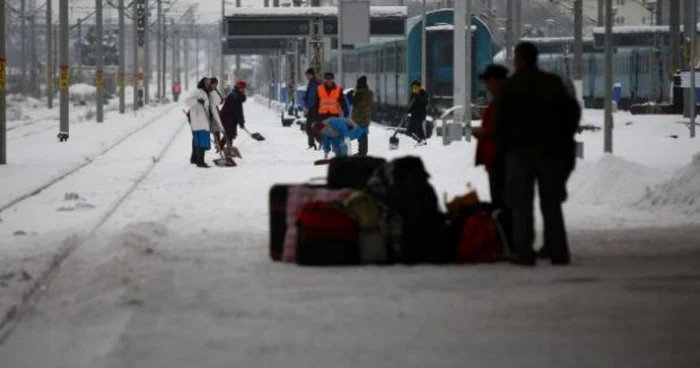 Mai multe trenuri au fost anulate din cauza condiţiilor nefavorabile