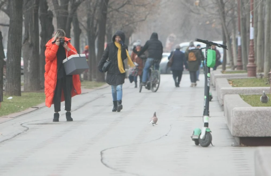 Gina Pistol a făcut poze porumbeilor din parc