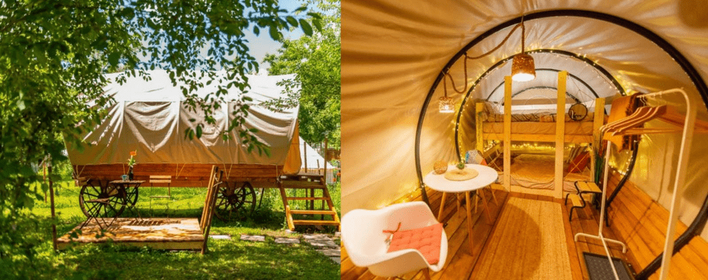 Cât costă o noapte de cazare într-o... căruță din Bran. Ce facilități sunt oferite turiștilor