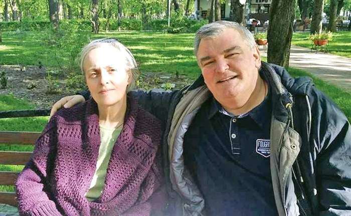 Florin Constantin și soția sa