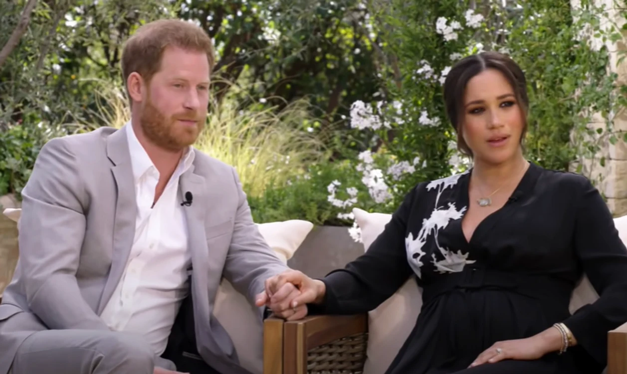 Prințul Harry și Meghan Markle au discutat cu Oprah Winfrey la reședința lor din Santa Barbarafoto: captură video/CBS