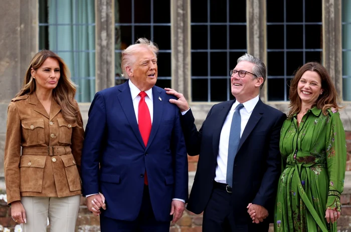 Donald Trump s-a întâlnit cu Keir Starmer în cadrul vizitei de stat în Marea Britanie FOTO EPA-EFE