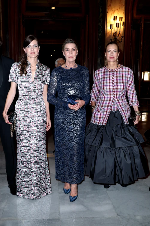Charlotte Casiraghi, Caroline de Hanovra și Carole Bouquet. FOTO: Getty Images