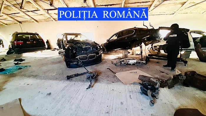 Unele dintre mașini au ajuns la dezmembrări FOTo Poliția Română