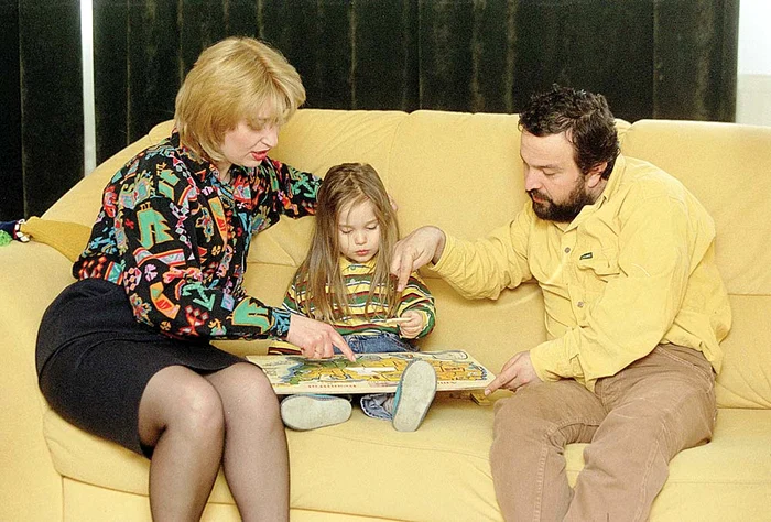 Daniela, Iarina şi Gyuri, pe când erau o familie fericită