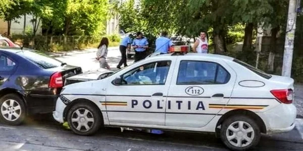 accident masina Politie Galati