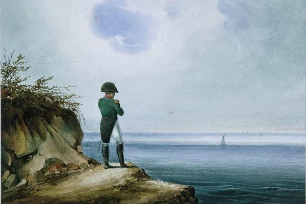 Napoleon pe Sfânta Elena. Pictură de Franz Josef Sandmann, circa 1820
