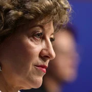 Briefing de presă privind reorganizarea mai multor companii de stat organizat de vicepremierul Oana Gheorghiu, în București. FOTO Inquam Photos / Octav Ganea