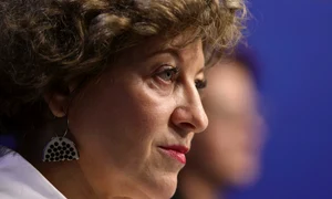 Briefing de presă privind reorganizarea mai multor companii de stat organizat de vicepremierul Oana Gheorghiu, în București. FOTO Inquam Photos / Octav Ganea