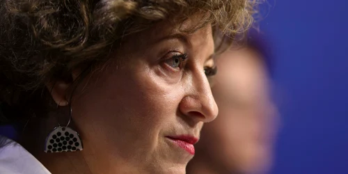 Briefing de presă privind reorganizarea mai multor companii de stat organizat de vicepremierul Oana Gheorghiu, în București. FOTO Inquam Photos / Octav Ganea