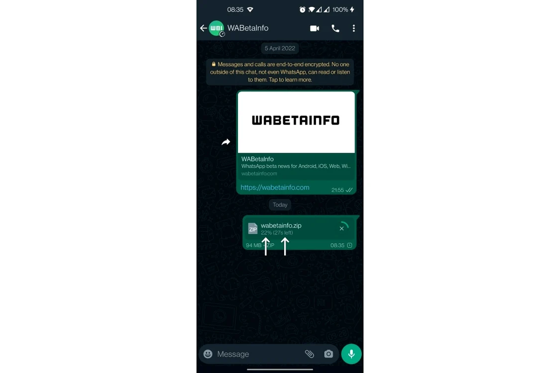 Update WhatsApp / WABetaInfo