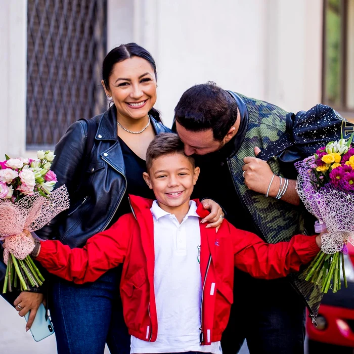 Septembrie 2019. Imagine din prima zi de școală, când David începea clasa a II-a