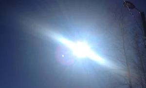 Narcisa Suciu a văzut eclipsa de soare din Finlanda jpeg