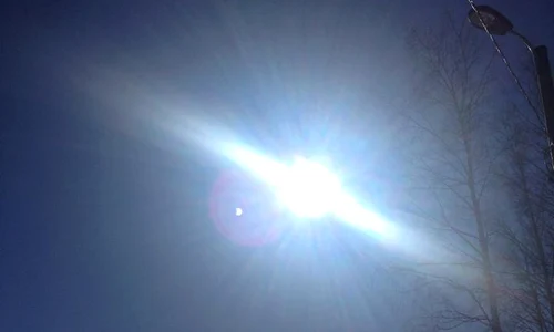 Narcisa Suciu a văzut eclipsa de soare din Finlanda jpeg