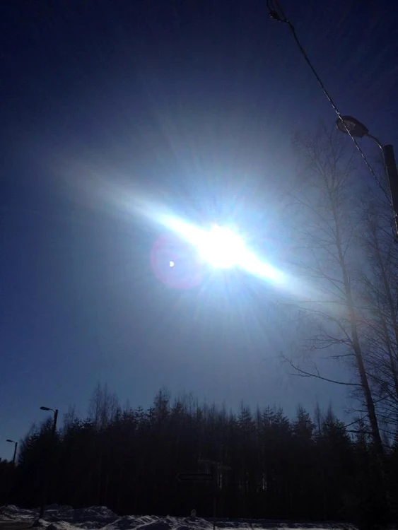 Narcisa Suciu a văzut eclipsa de soare din Finlanda