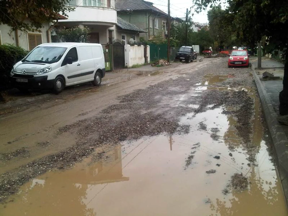 Strada pe care locuieşte Andreea Raicu FOTO Facebook
