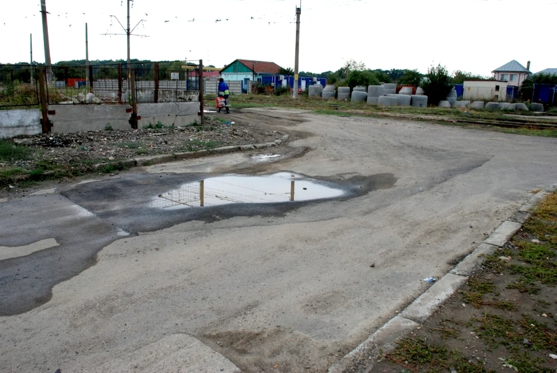 Zona unde a fost descoperită lipsa conductei   FOTO Florentin Coman