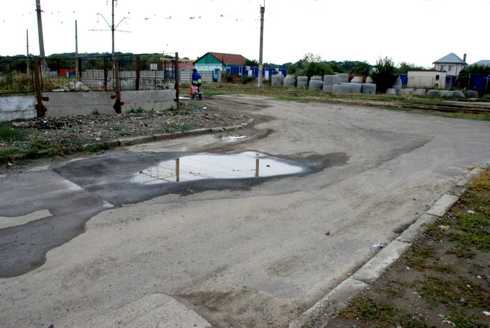Zona unde a fost descoperită lipsa conductei FOTO Florentin Coman