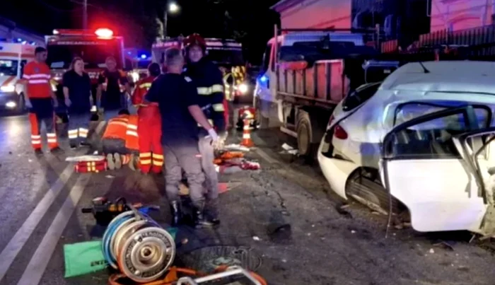 Accidentul produs de Adina Ghervase. FOTO Arhivă