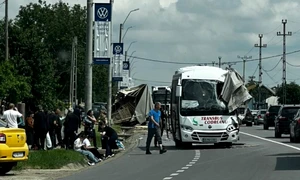 Accident cu un autocar la Iași - Plan roșu de intervenție activat 