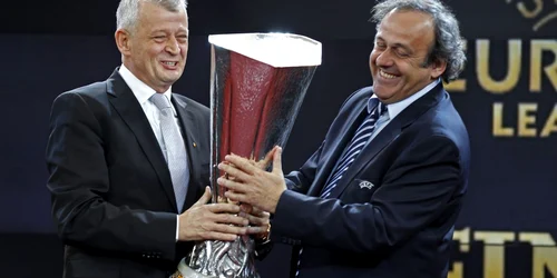 Sorin Oprescu şi Michel Platini