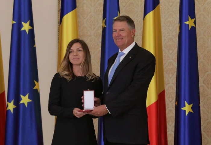 Simona Halep a fost decorată de președintele Klaus Iohannis