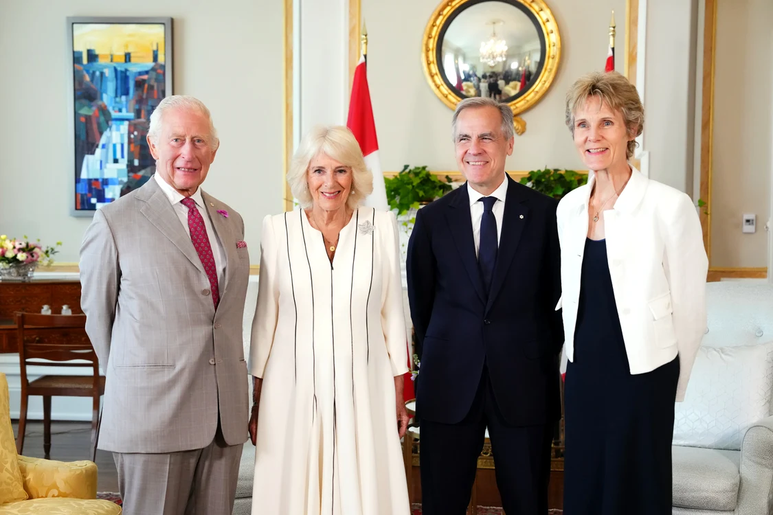 Charles și Camilla s au întâlnit cu prim ministrul Mark Carney și cu soția sa, Diana Fox Carney, Profimedia jpg