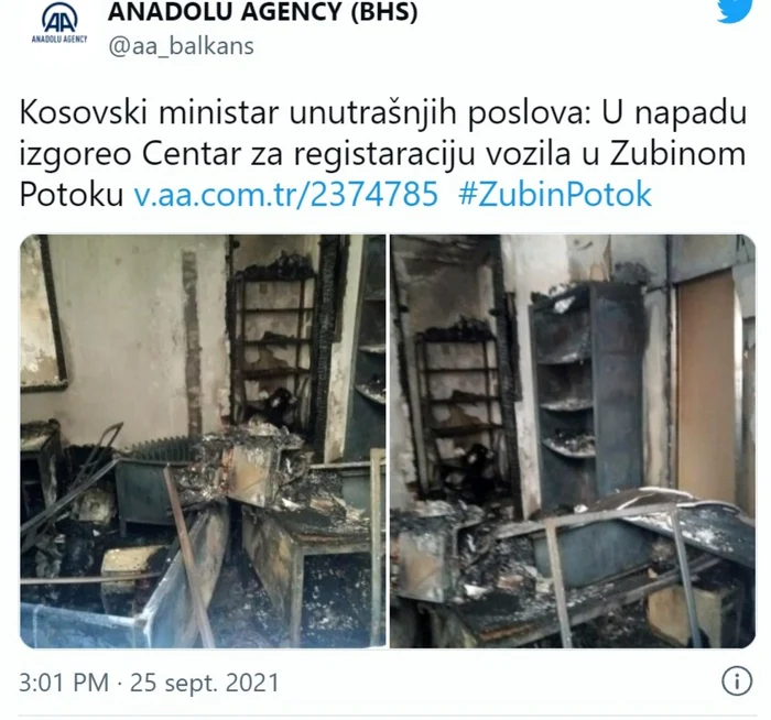 Atacuri impotriva unor birouri de inmatriculare din Kosovo