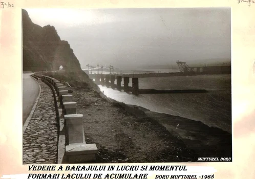 lucrările de construire a barajului de la Portile de Fier I FOTO Doru Mufturel Sursa Facebook 