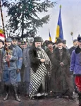 Marea Unire de la 1 Decembrie 1918. Fotografie realizată de Samoilă Mârza, colorizată manual de Lucian Muntean