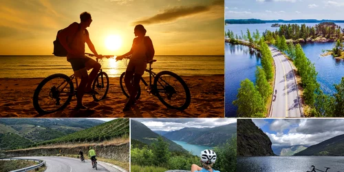 Cele mai bune trasee de ciclism din lume pentru o vacanță pe două roți în 2025 Foto Colaj