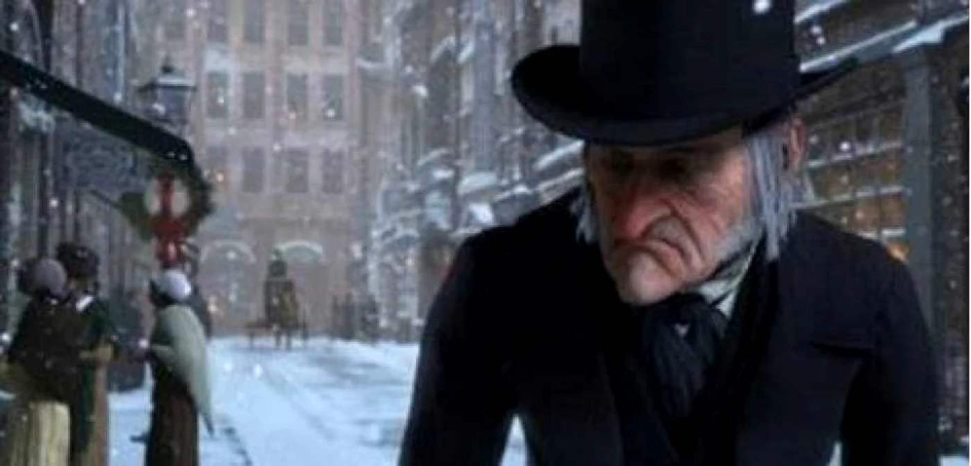 Personajul principal este Scrooge, un om de afaceri bătrân şi zgârcit