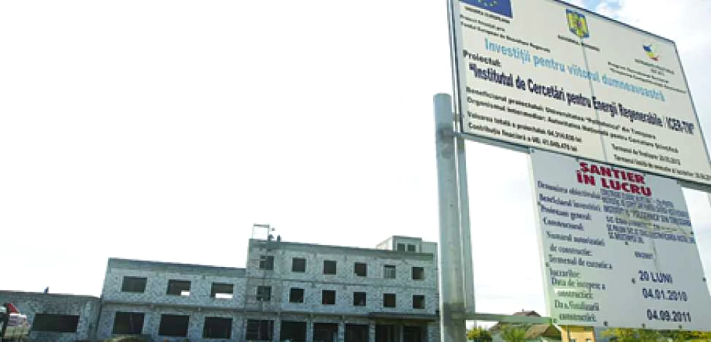 Institutul de Cercetări pentru Energie Regenerabilă, de pe strada Muzicescu, va costa la final 64 de milioane de lei.