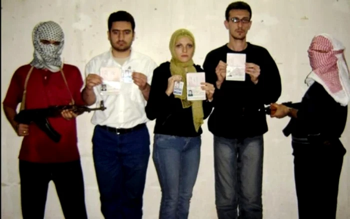 Cei trei jurnaliști au fost răpiți în Bagdad, Irak FOTO captură video