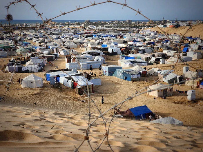 Palestinieni refugiați la Rafah FOTO PROFIMEDIA