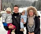 Jean Gavril, alături de soția Bianca și cei doi copii foto: Instagram 
