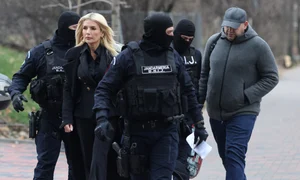 Laura Vicol și Vladimir Ciorbă sunt aduși la audieri la DIICOT în dosarul Nordis, în București. FOTO Inquam Photos / George Călin