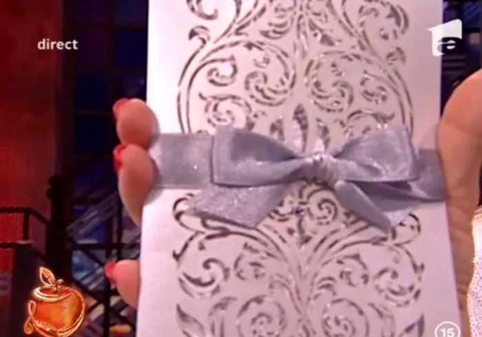 Aşa arată invitaţiile de la nunta Andei Adam jpeg