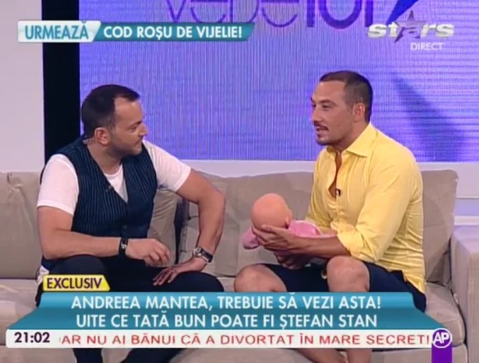 Ştefan Stan a luat lecţii de la tăticul Mihai Morar care are acasă două fetiţe