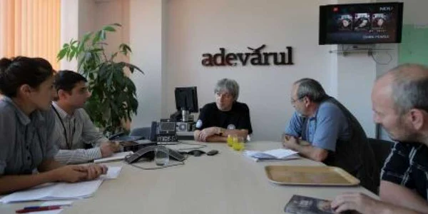 Marius Oprea şi Gheorghe Petrov, în redacţia ADS Cluj