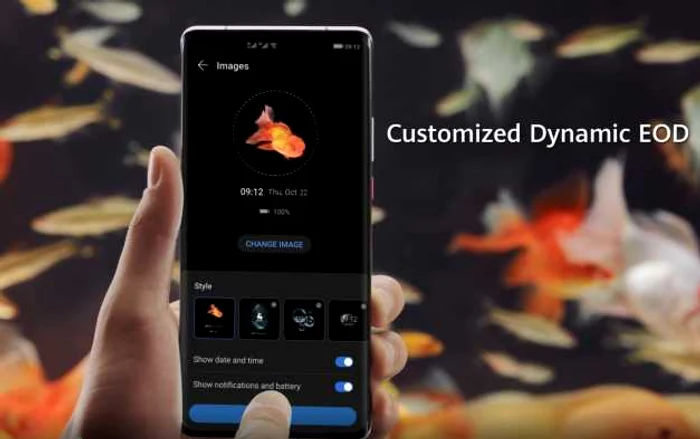 Interfaţa EMUI 11 Dynamic AOD