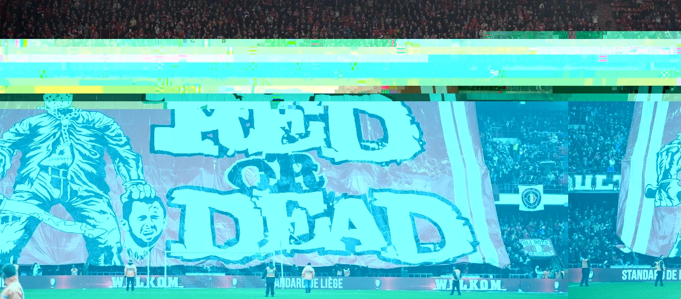 Coregrafia suporterilor de la Standard Liege FOTO Yorick Jansens/AFP