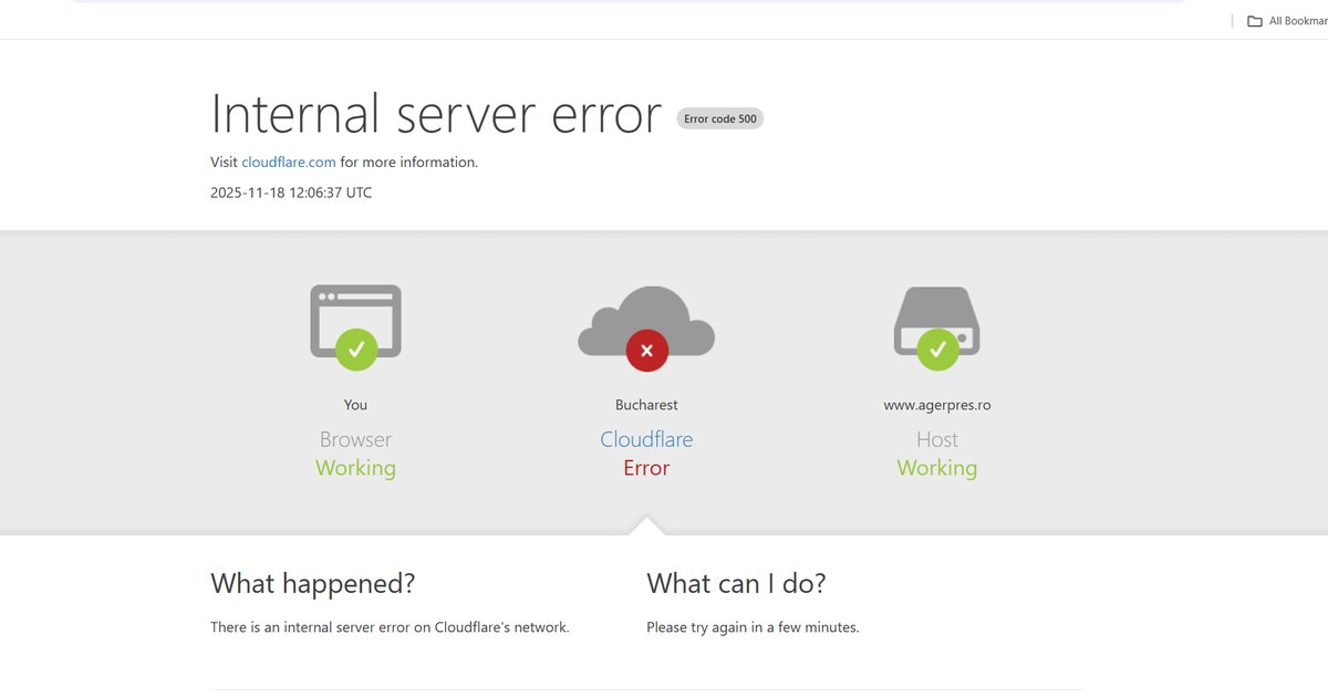 Probleme globale Cloudflare afectează site-uri din România