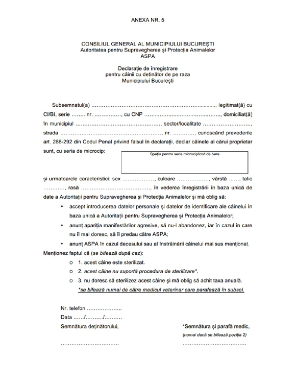 inregistrare aspa