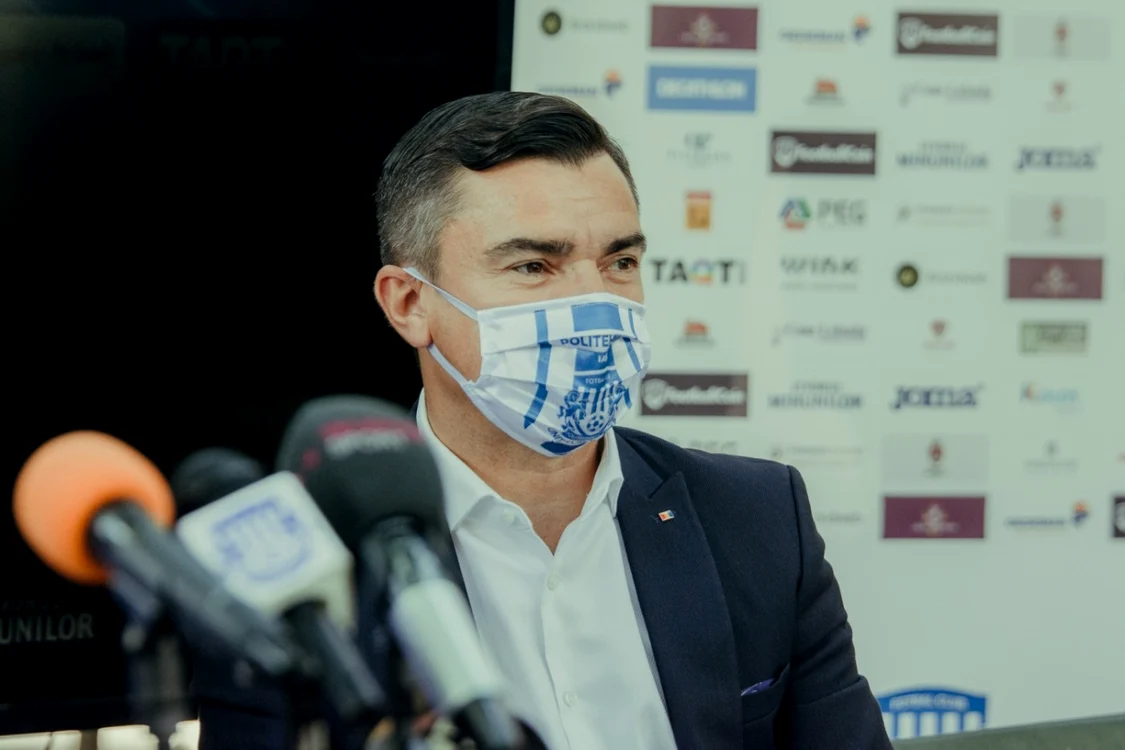 Mihai Chirica, la conferinţa de presă Politehnica Iaşi / FOTO: Andrei Luca